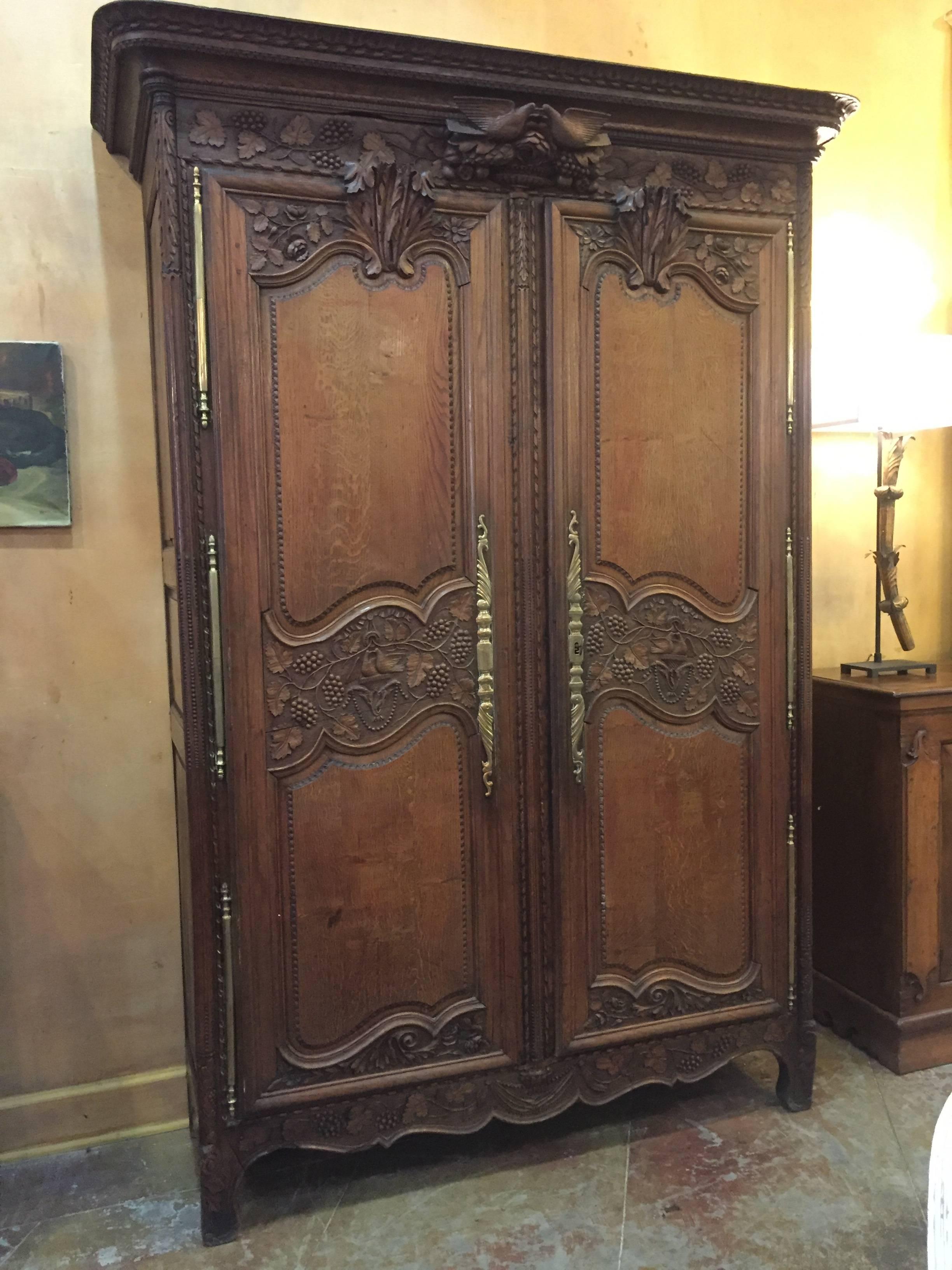 Magnificent 19th Century French Wedding Armoire 5