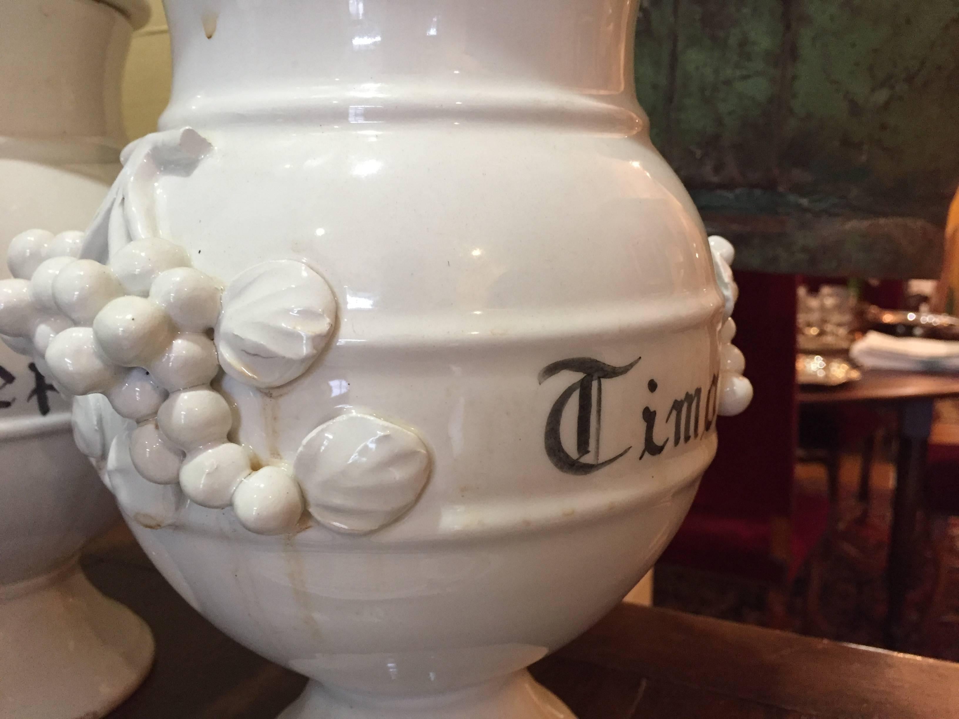 porcelain jars with lids