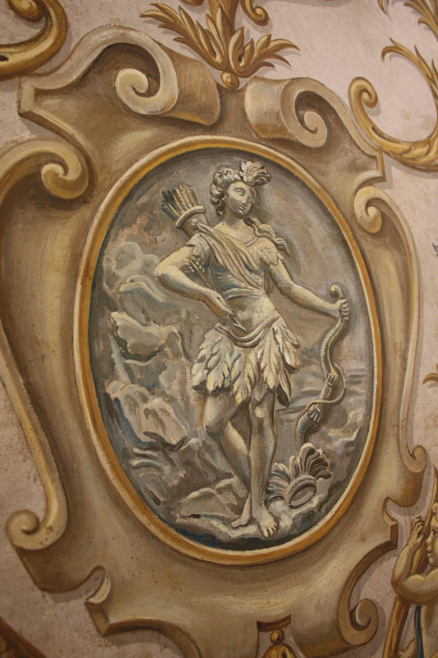 19th Century 18th Century French Painted Panels - Only 1 Left