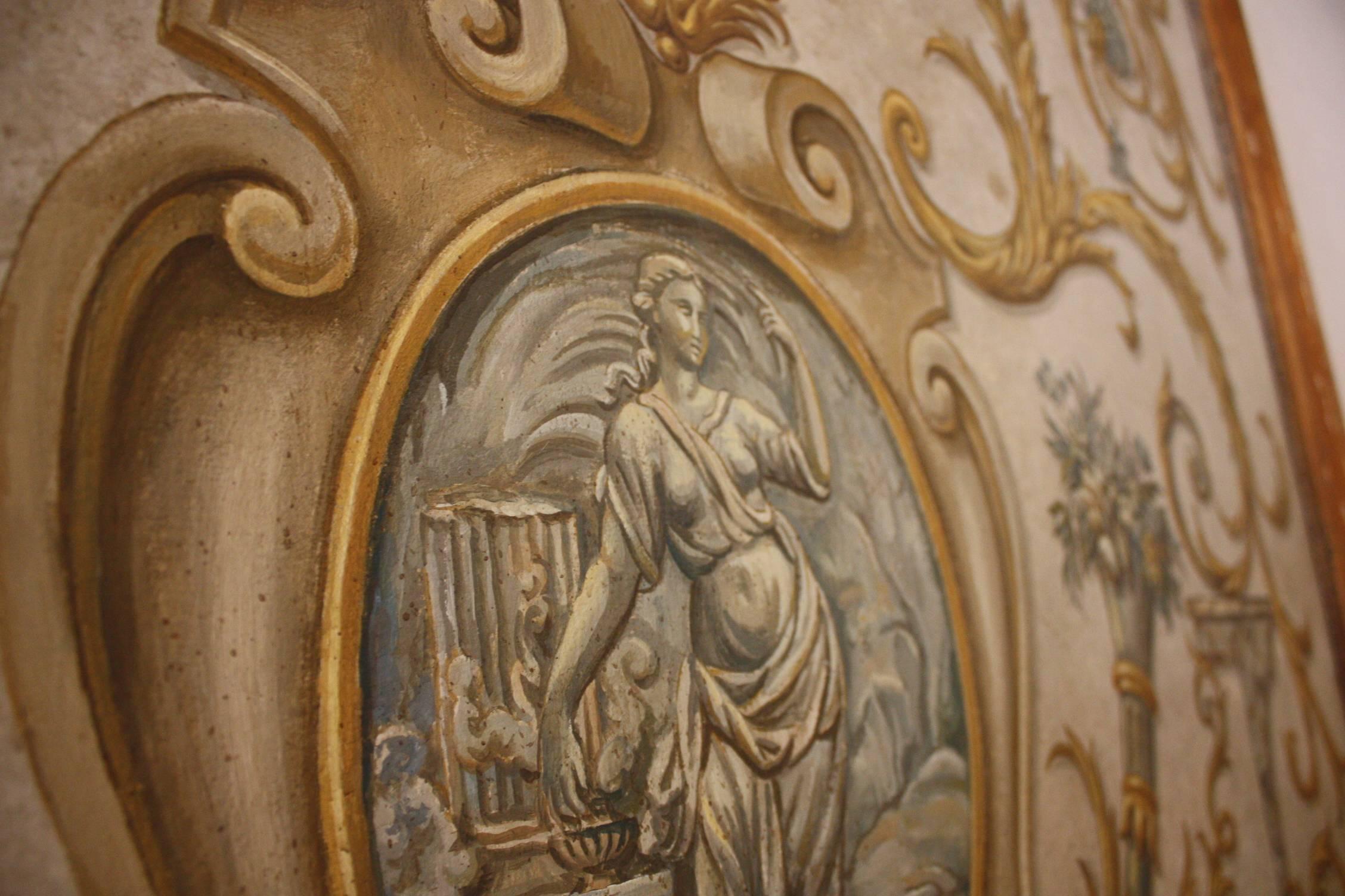 18th Century French Painted Panels - Only 1 Left 2