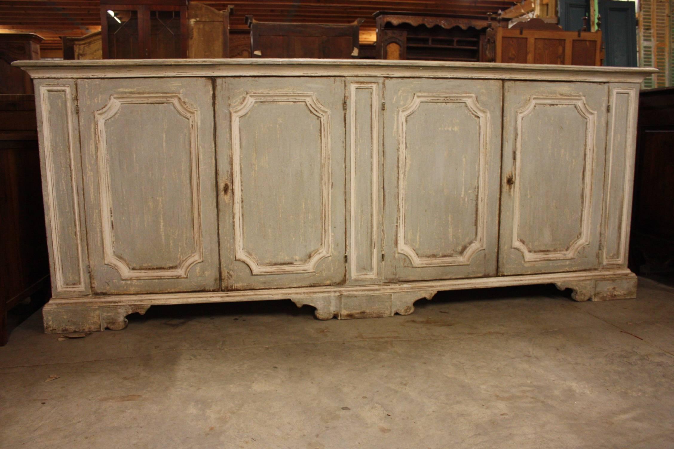 Impressive Painted Italian Buffet, Credenza or Sideboard 4