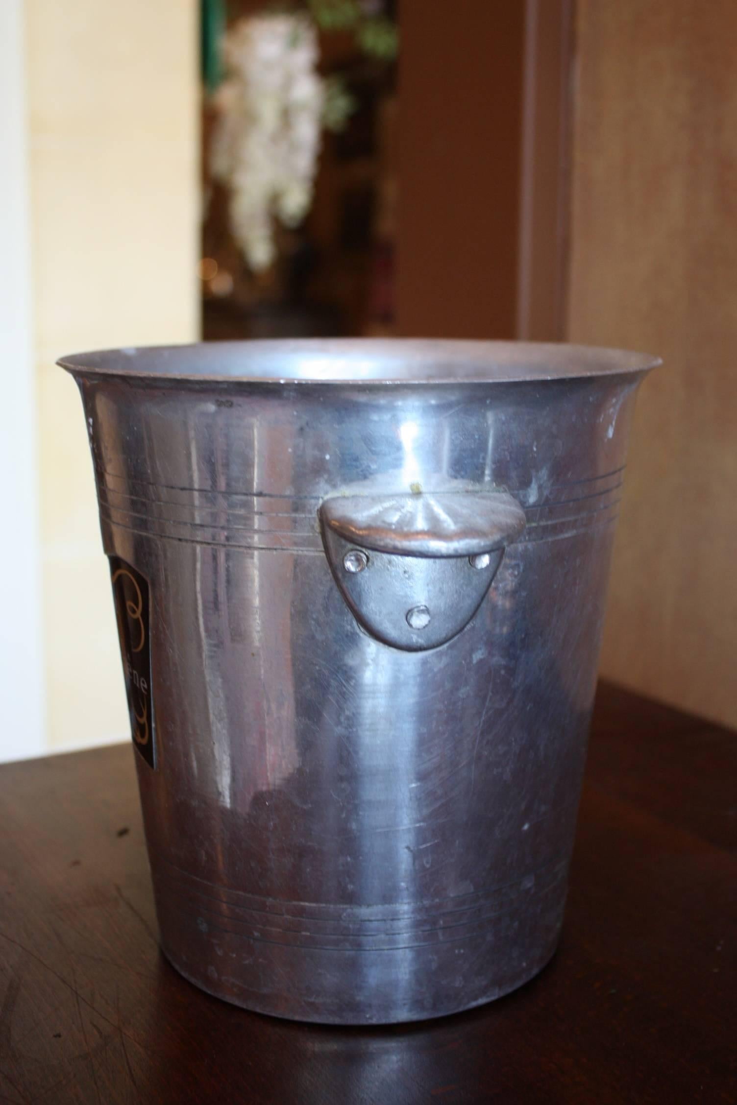 French Champagne Cooler Ice Bucket In Good Condition In Fairhope, AL
