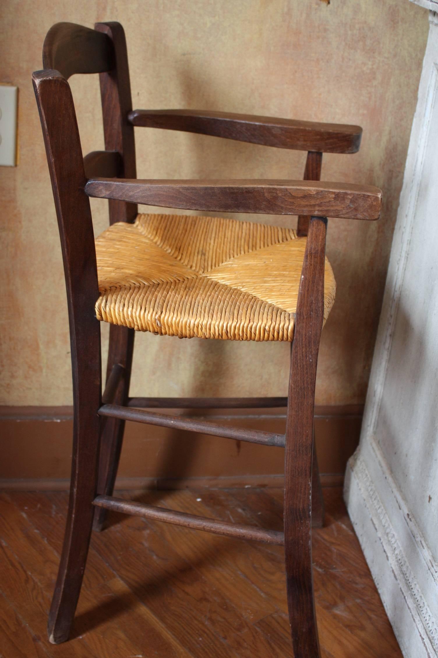 20th Century French Antique High Chair/Youth Chair