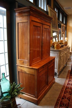 19th Century French Louis Philippe Buffet a´ Deux Corps, Armoire