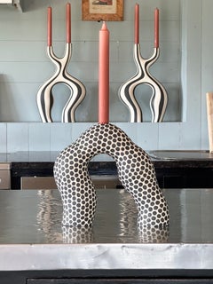 Ceramic candelabra by Jossolini