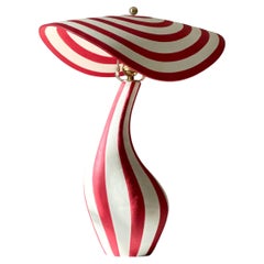 Handcrafted ceramic desk lamp by Jossolini