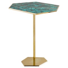 Grande table d'appoint Jaipur en laiton Viya de Vikram Goyal