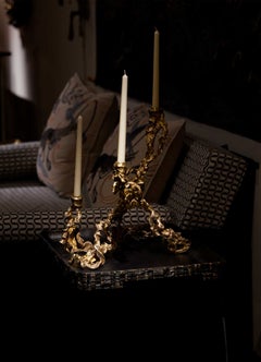 Andaman Candelabra in Brass, Viya by Vikram Goyal