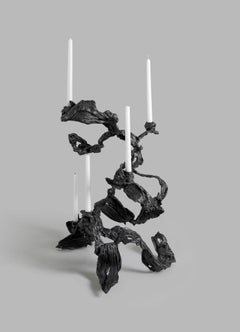 Moderner Messing-Kandelaber, „Leher Large“ aus Messing, „Viya“ von Vikram Goyal