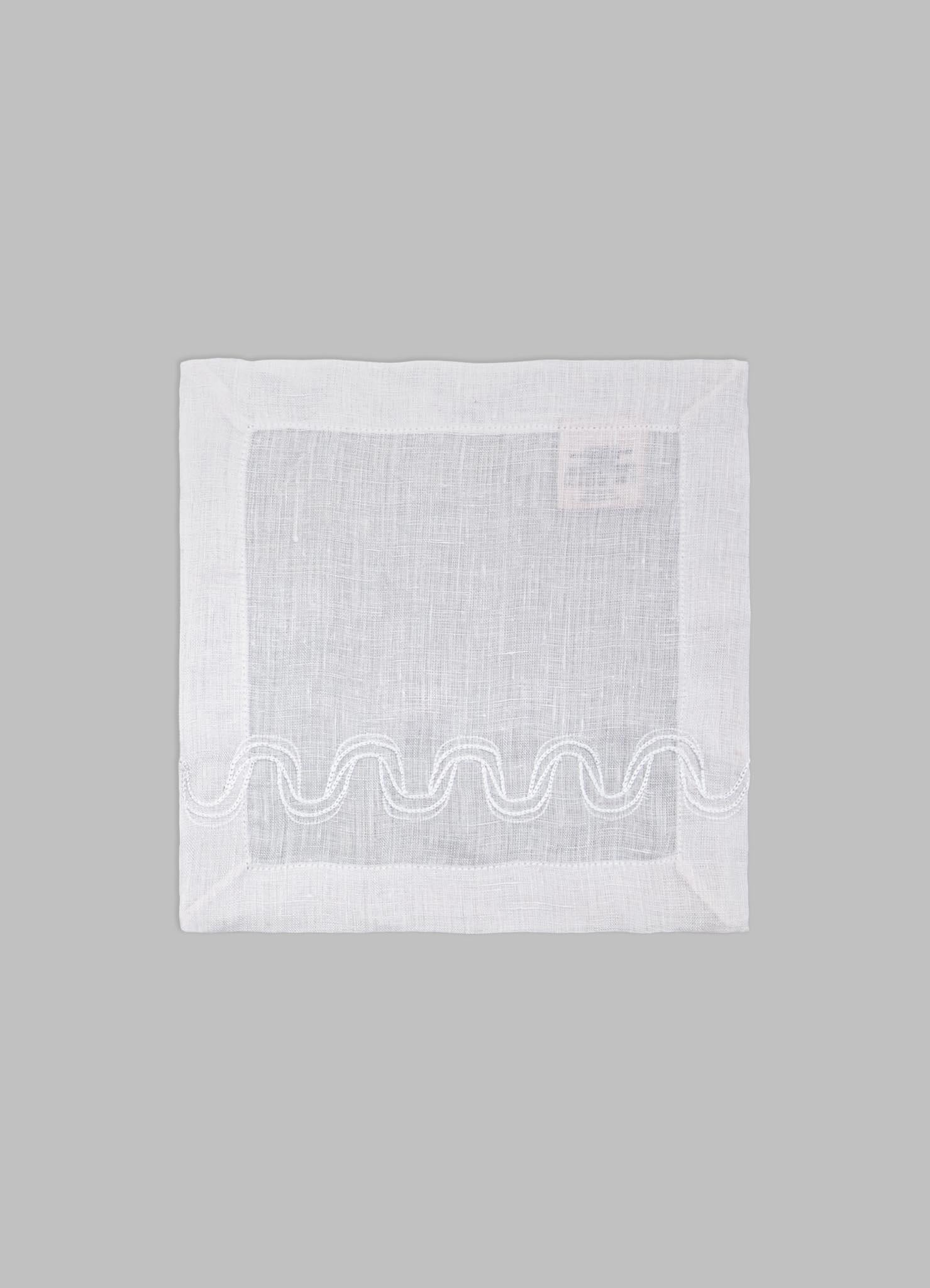 Paigah Serviettes de table blanches brodées à la main Lot de 2, Viya par Vikram Goyal

Brodée à la main sur du lin, une sophistication raffinée définit cette collection de textiles blanc sur blanc, où la texture, la technique et la lumière