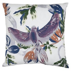 Cotton Cushion Cover, Tree Full of Parrots 24" x 24", Viya by Vikram Goyal