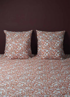 Paigah Orange & Blue King Size Quilt, Viya By Vikram Goyal