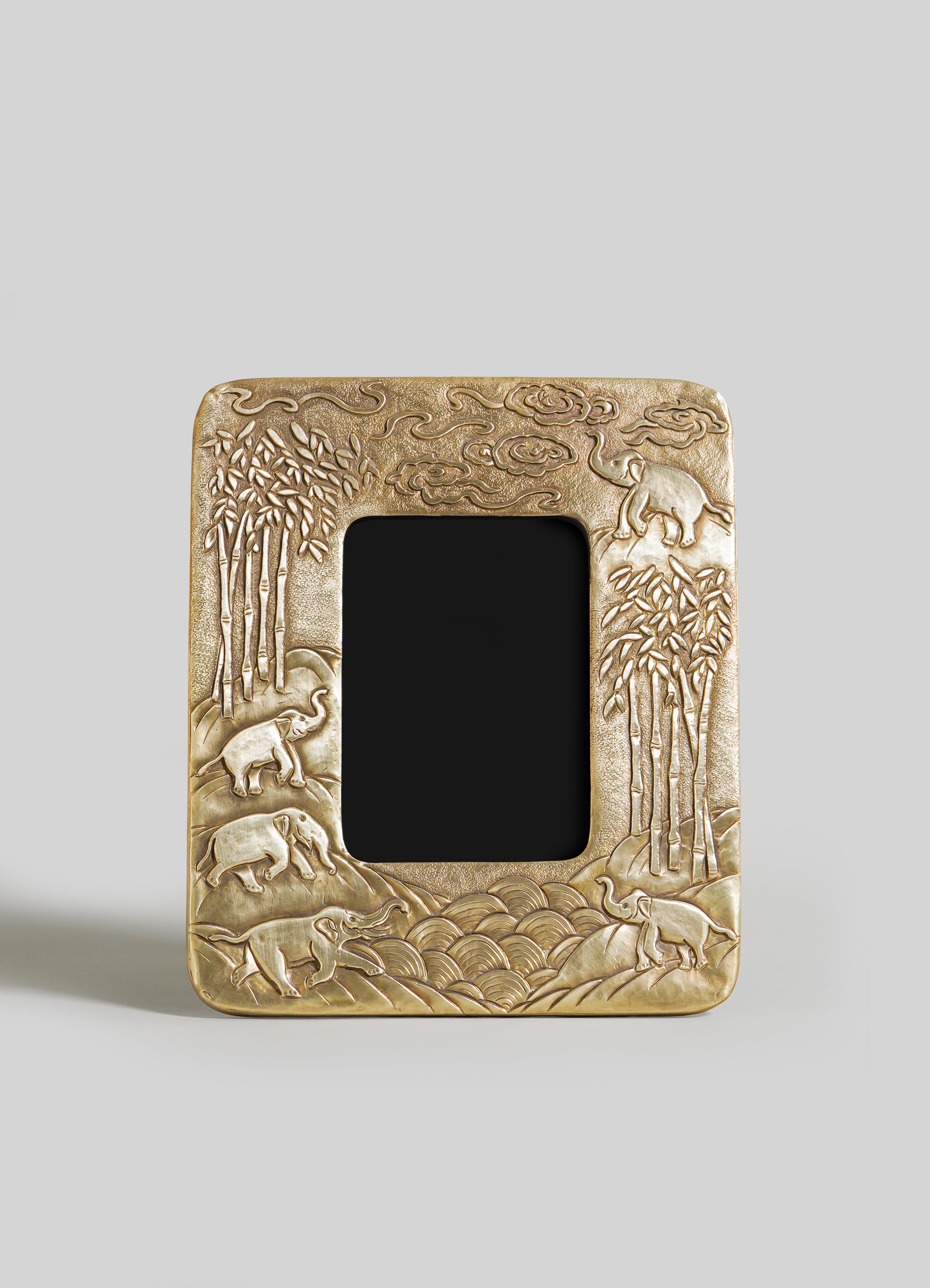 Jaipur Repousse Photo Frame in Brass, Viya by Vikram Goyal
