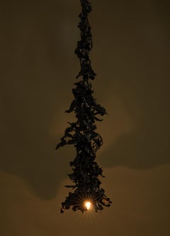 Gardens Of India Pendant Light Tall in Brass, Viya by Vikram Goyal