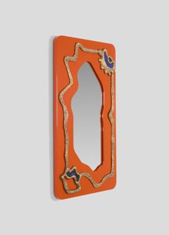 Nazar Mirror in Lacquered Wood & Semi Precious Inserts, Viya by Vikram Goyal