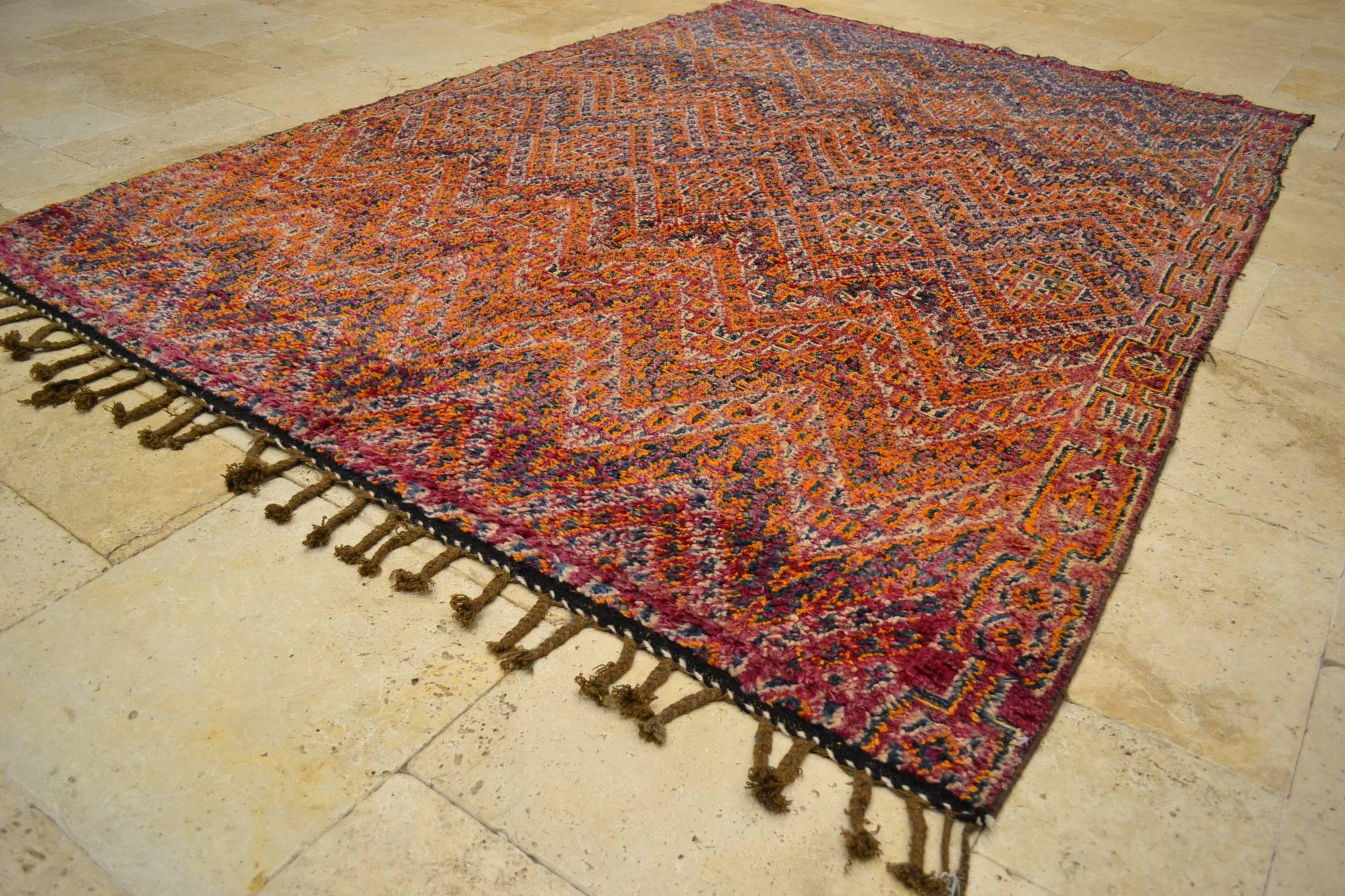 Vintage Moroccan rug.