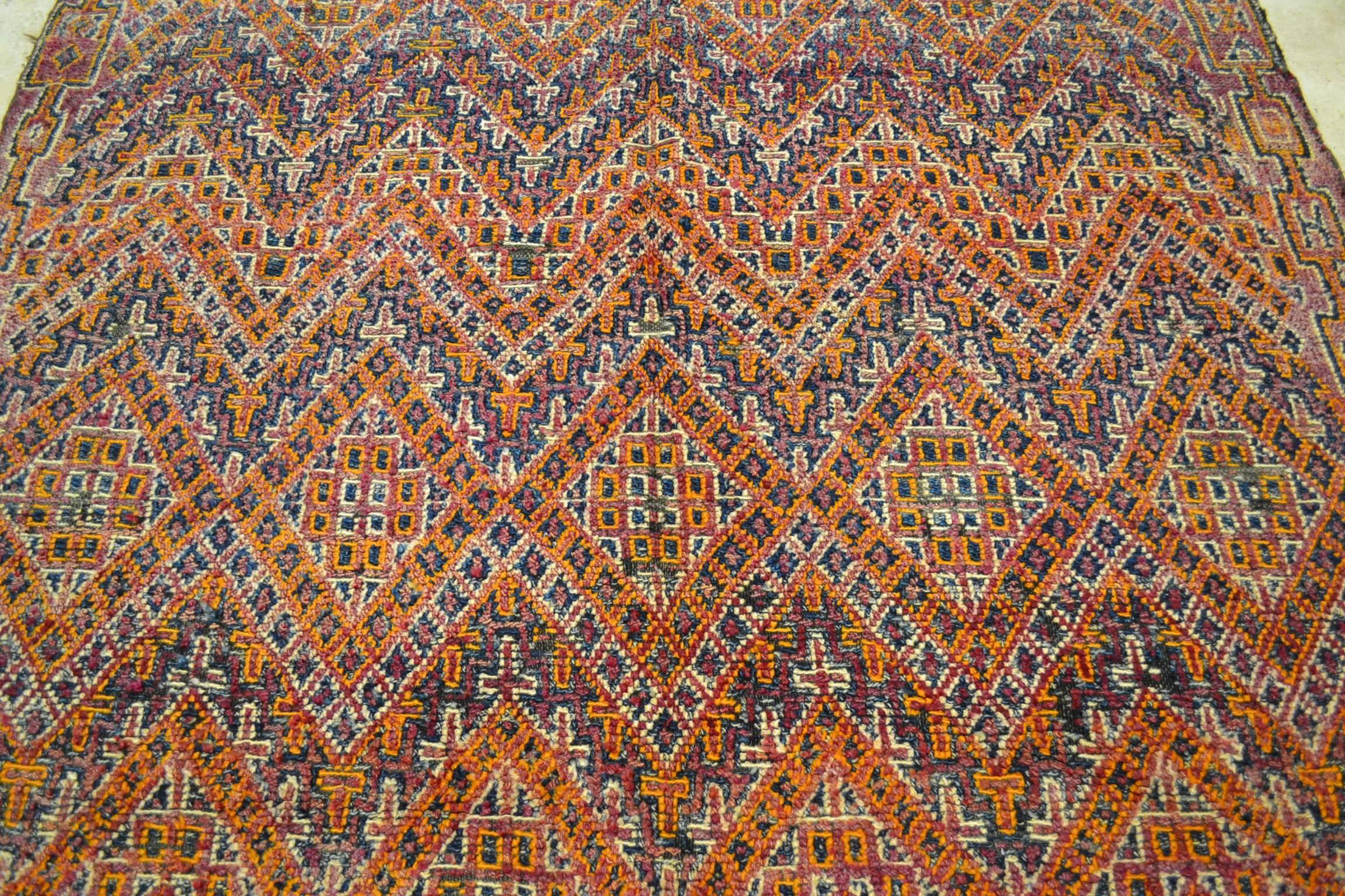 Vintage Moroccan Rug For Sale 1