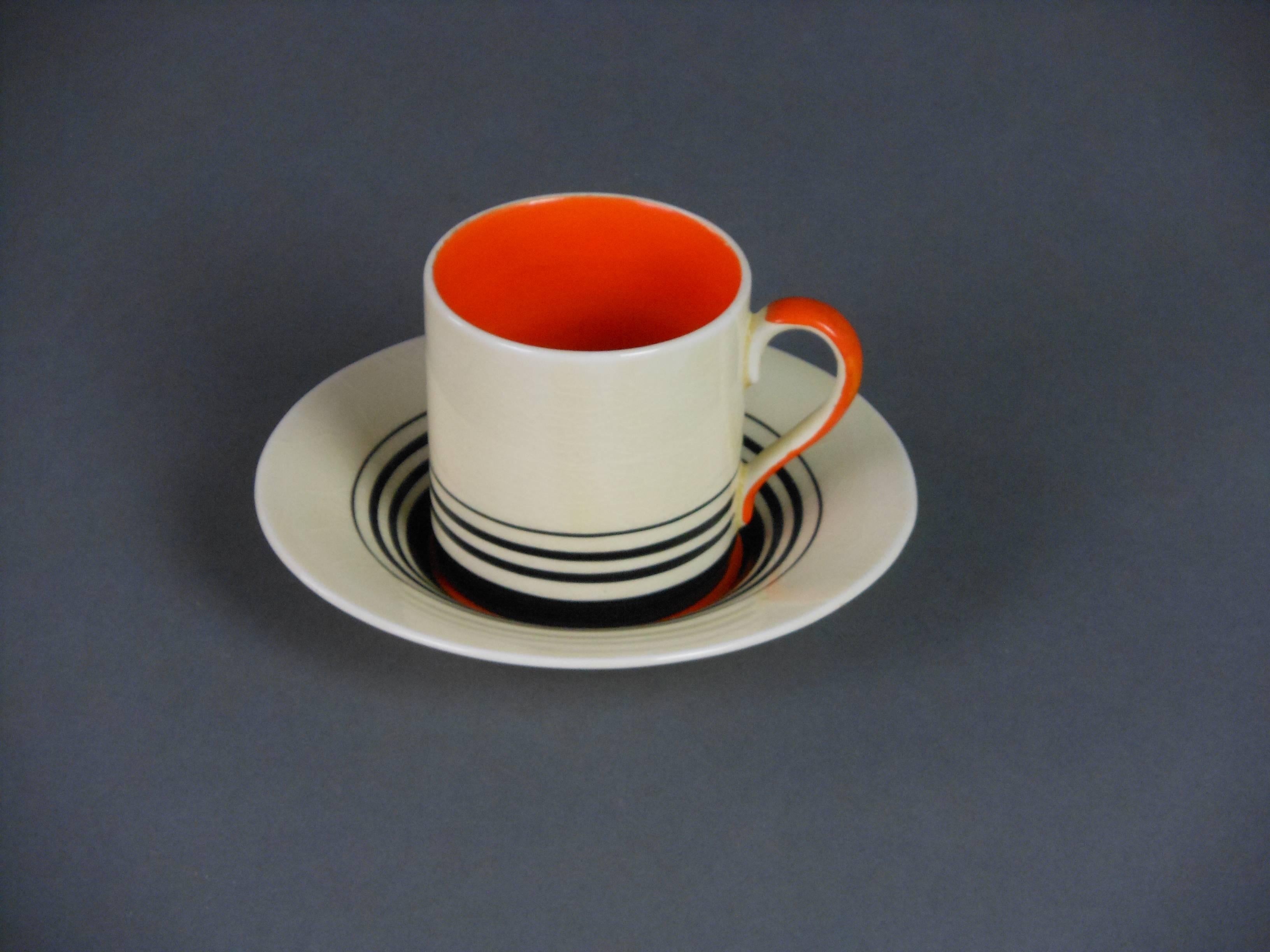 English Art Deco Coffee Set by Susie Cooper For Sale 1