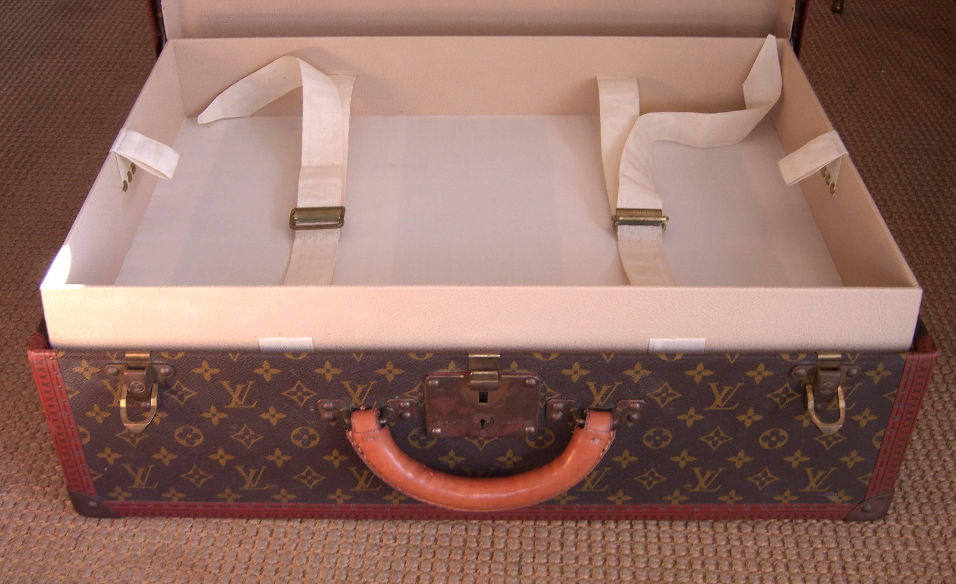 French A Vintage Louis Vuitton Monogram Alzer Suitcase