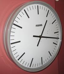 1940s Swiss Industrial Style Wall Clock by Favag