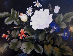 Florentine Pietra Dura Plaque by Enrico Bosi Framed as Serving Tray