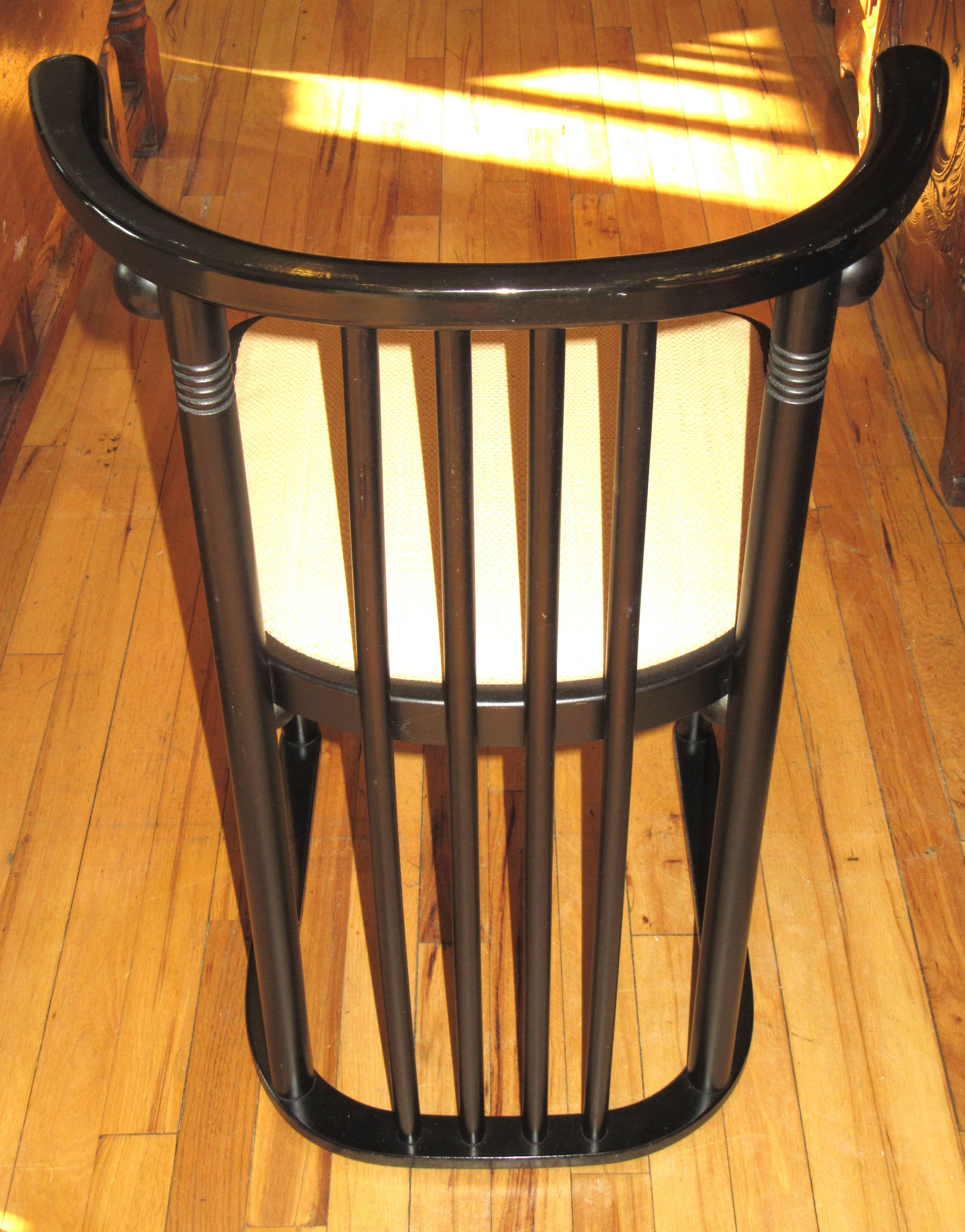 Art Nouveau Pair of Re-Edition Series 728 Chairs Originaly Desiged Josef Hoffmann