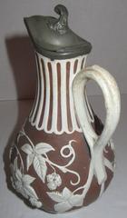 19th Century English Parian Ware Pitcher