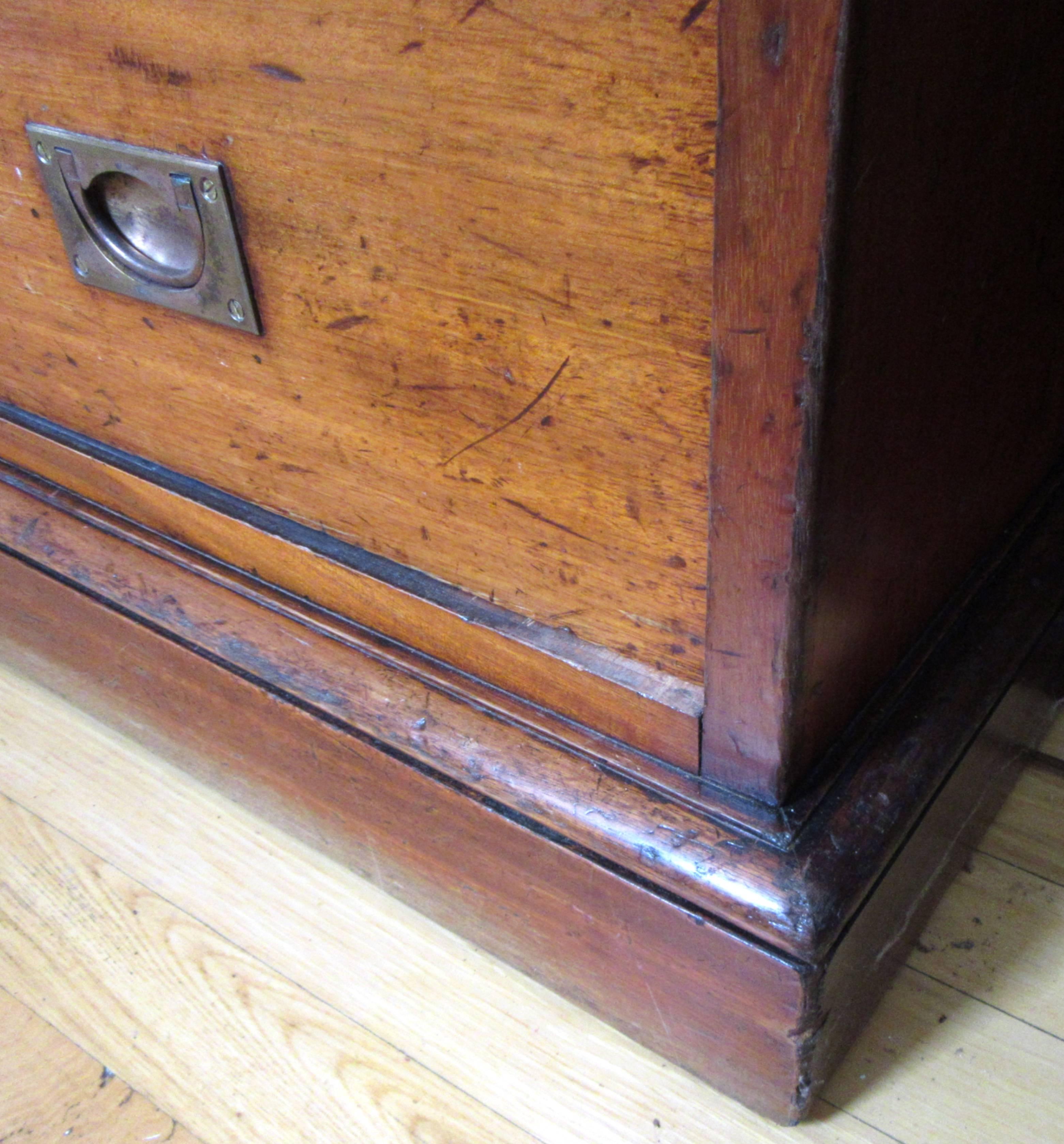 19th Century Campaign Chest with Upper Cabinet 2