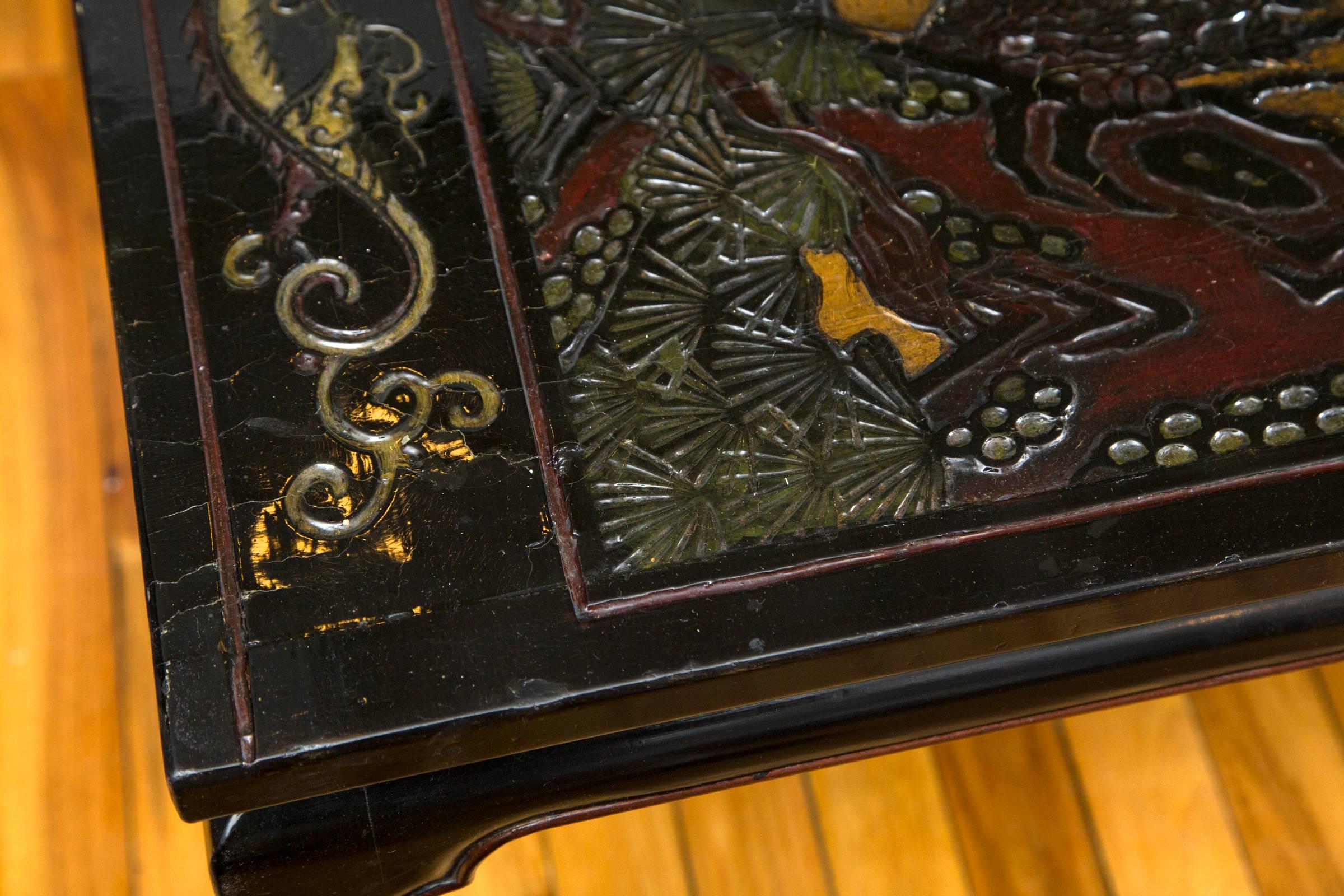 19th Century Chinese Coromandel Panels as Coffee Table In Good Condition In Mt Kisco, NY