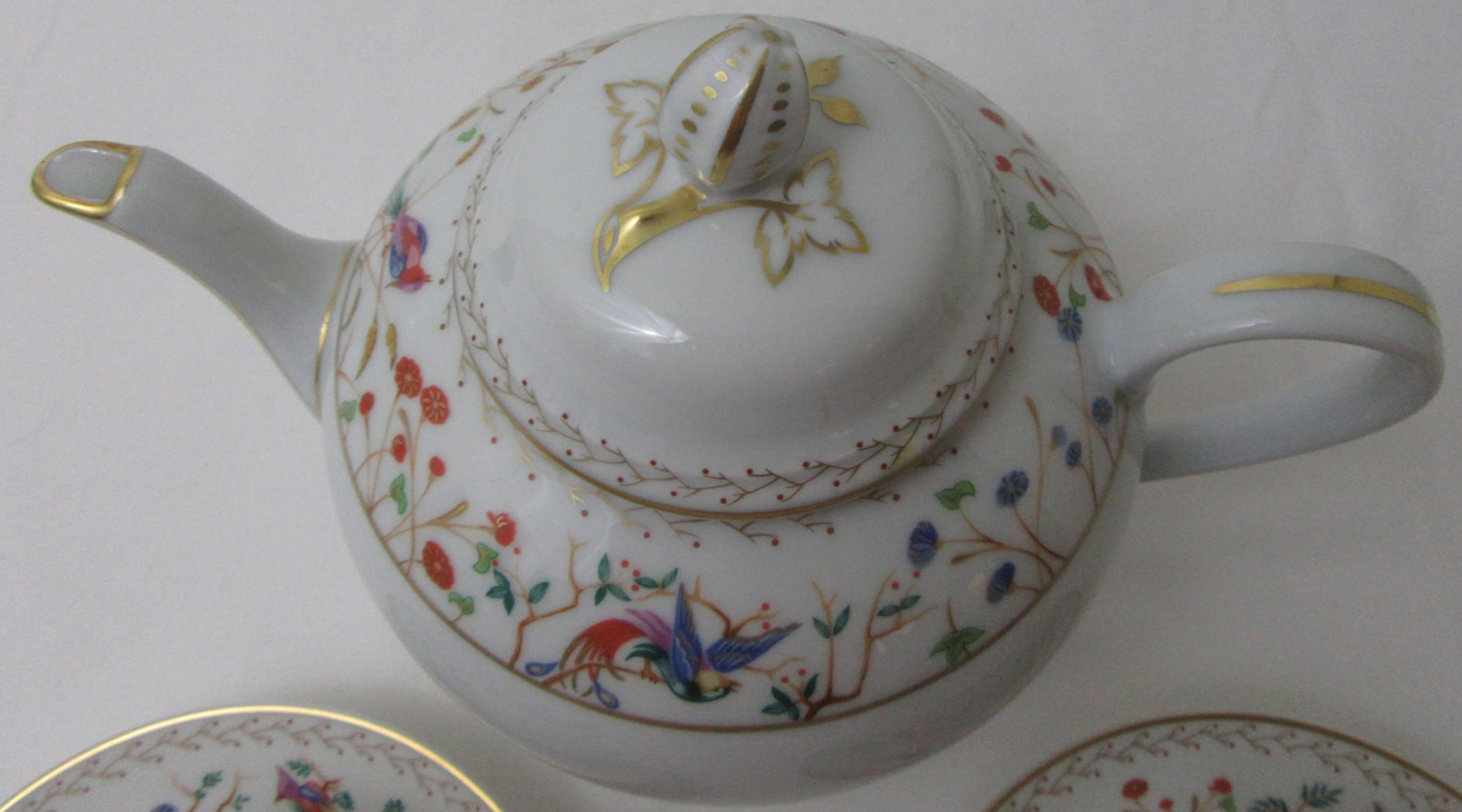 Vintage Tiffany and Co / Limoges, France China Audubon Pattern Tea Set