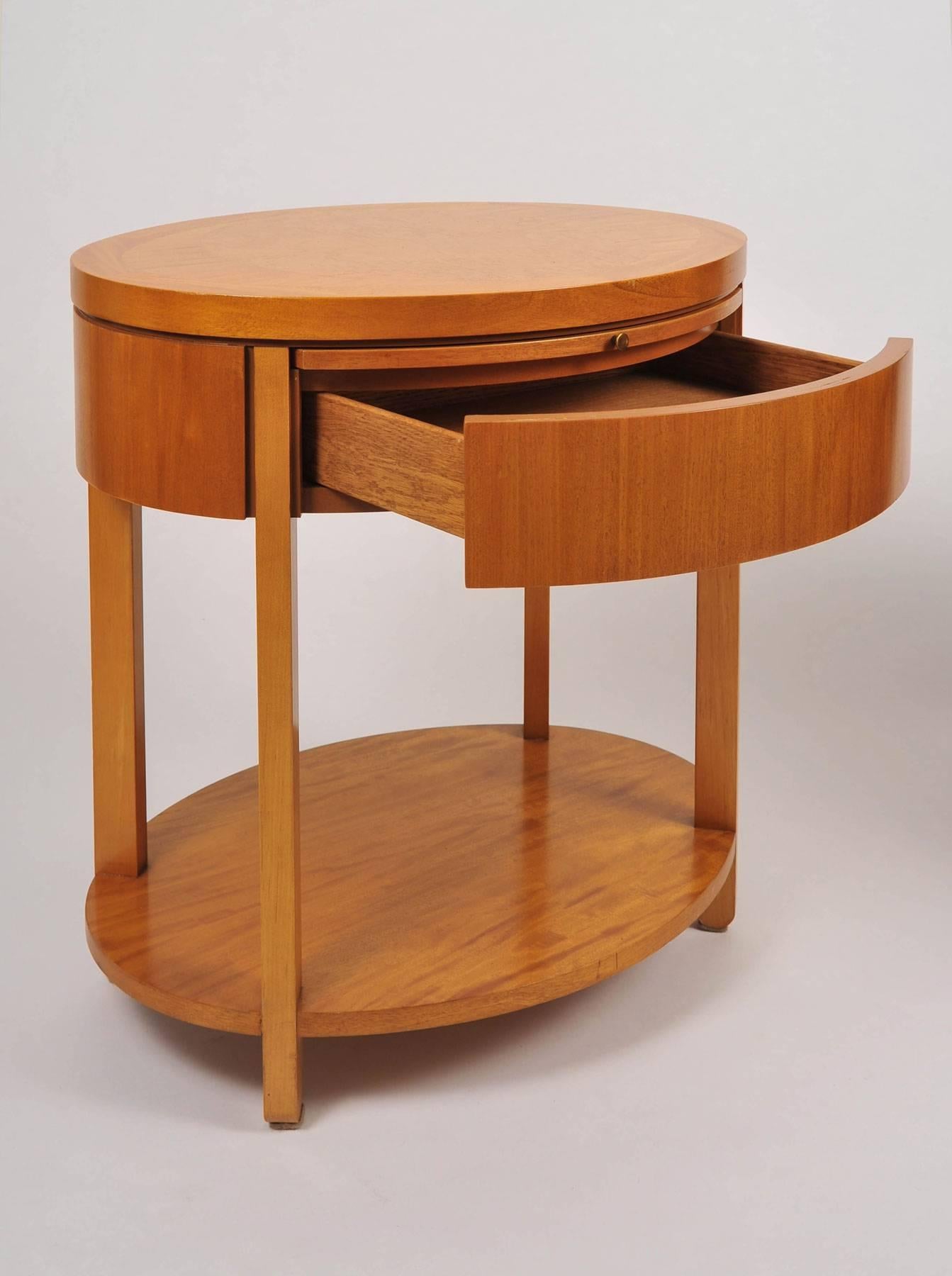 Mid-Century Modern Pair of 1980s US Nightstands by Charles Pfister