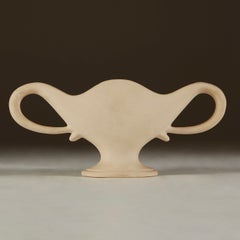 Urna grande de cerámica Fulham Pottery sin esmaltar de Constance Spry, Art Déco de los años 40