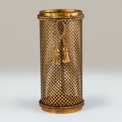 Mid-century rope and tassel umbrella stand by Li Puma Florence, Italy, 1950's