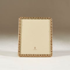 Vintage-Fotorahmen „L'Objet“ aus vergoldetem Seil