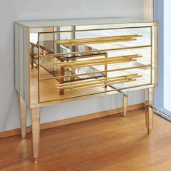 Italian, 1970s Mirrored Chest of Drawers