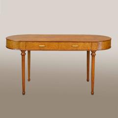Large 1930s Burr Walnut Dressing Table