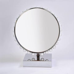Italian 1960s Glass Ball Dressing Table Mirror