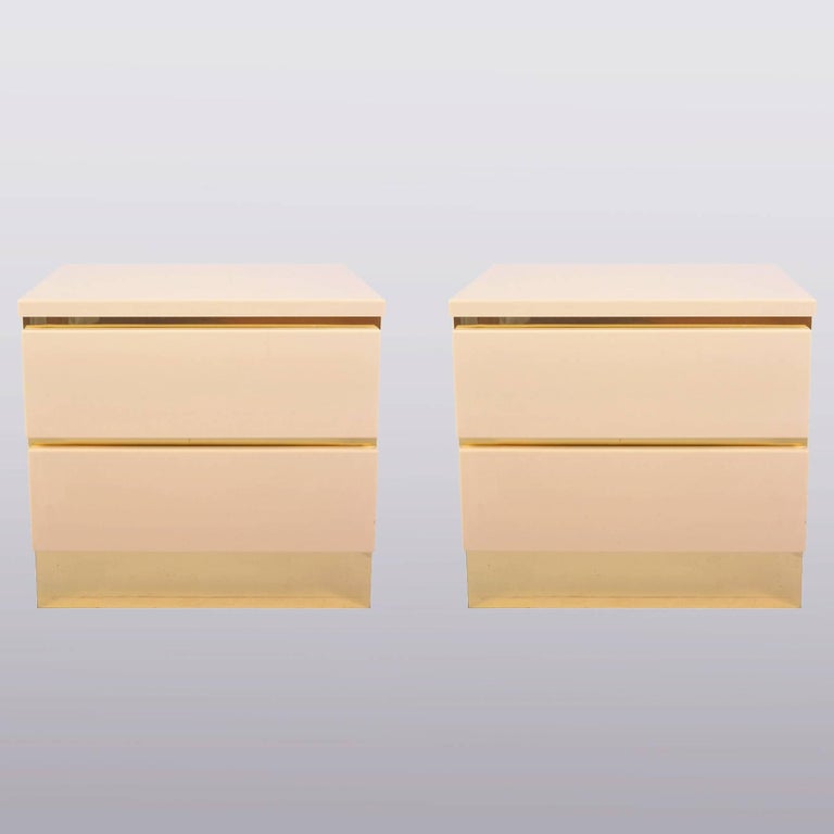 1960s Italian Cream Nightstands at 1stDibs cream colored nightstands