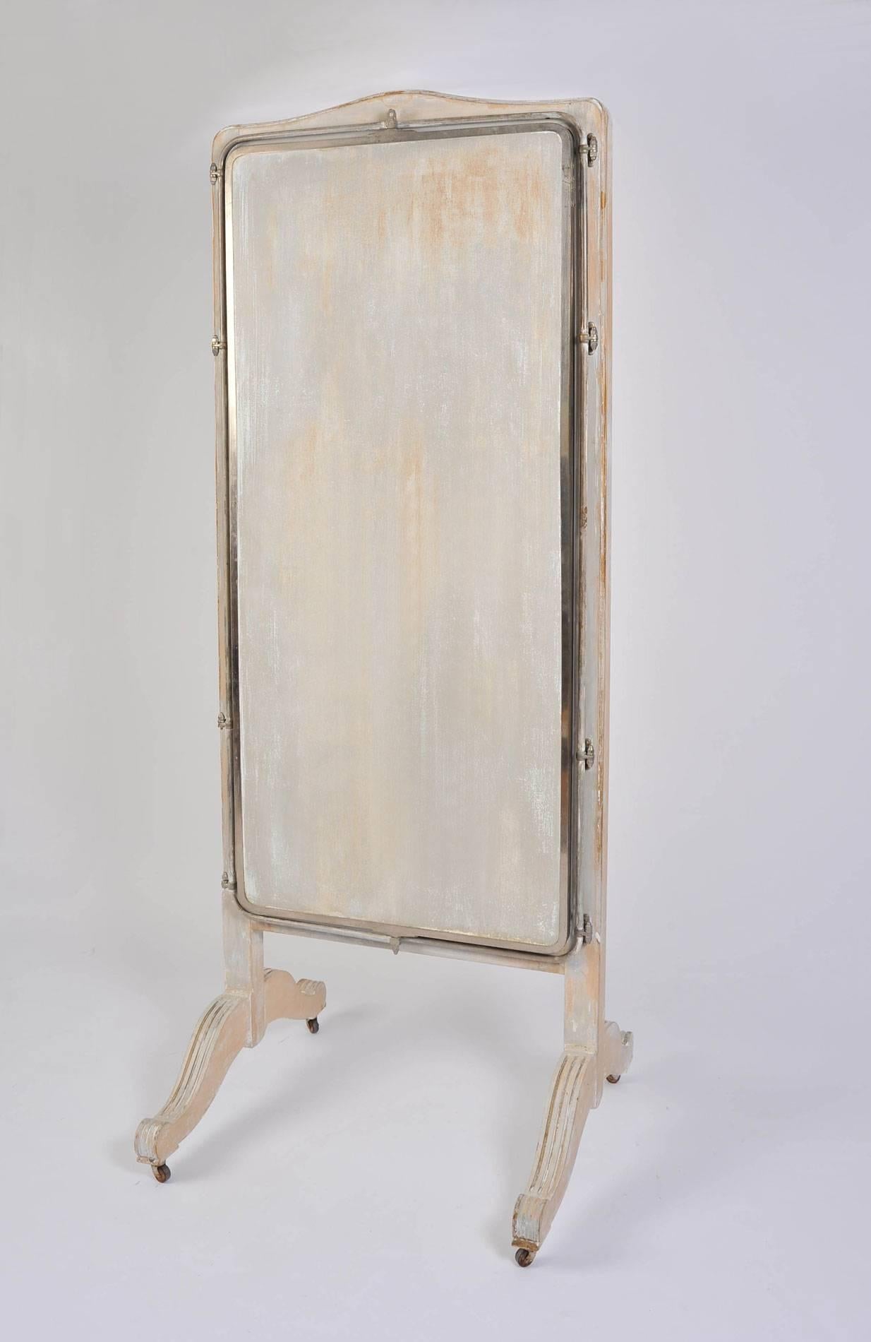 Mid-Century Modern French, 1930s Free-Standing Triple Mirror