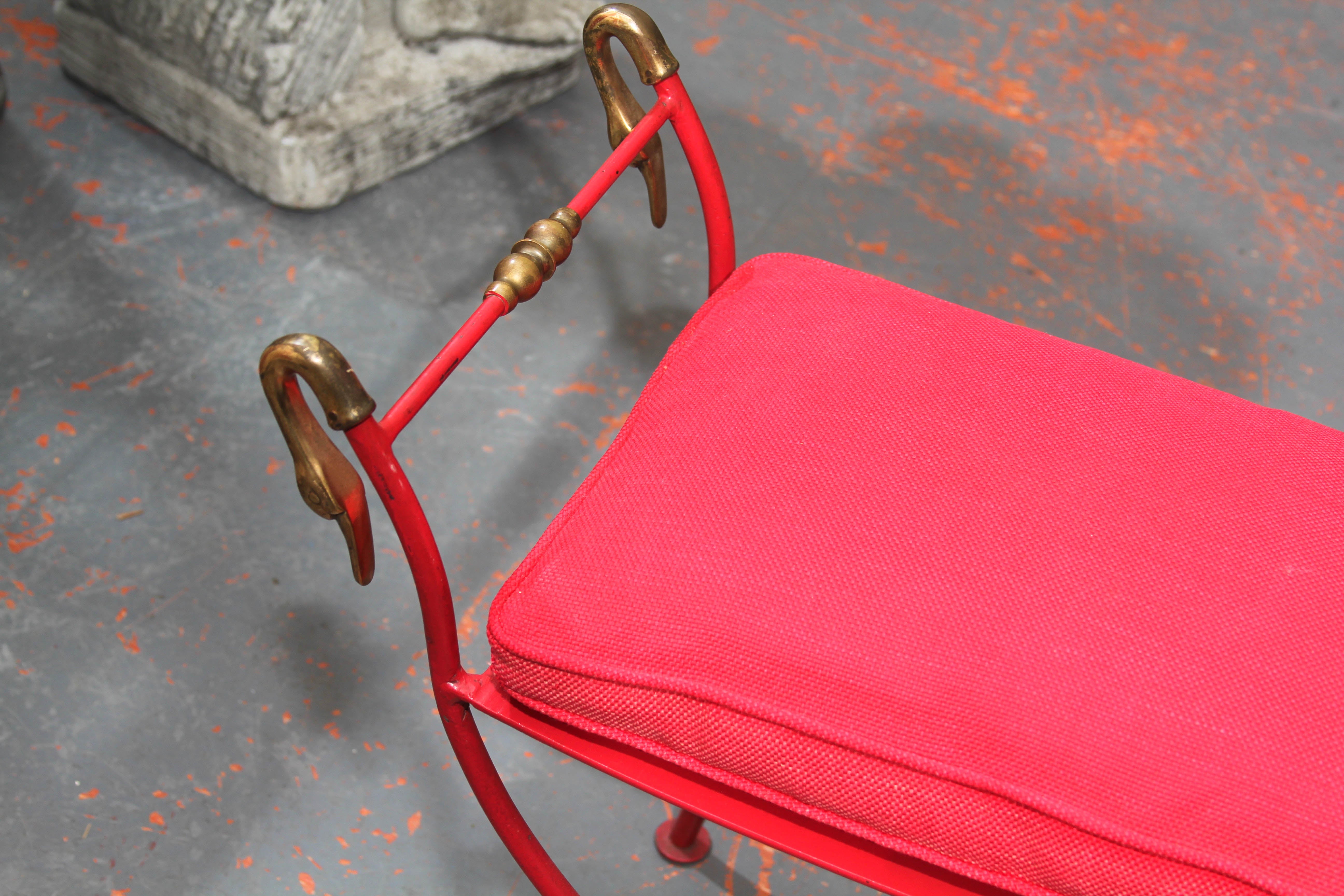 20th Century Red Italian Bench