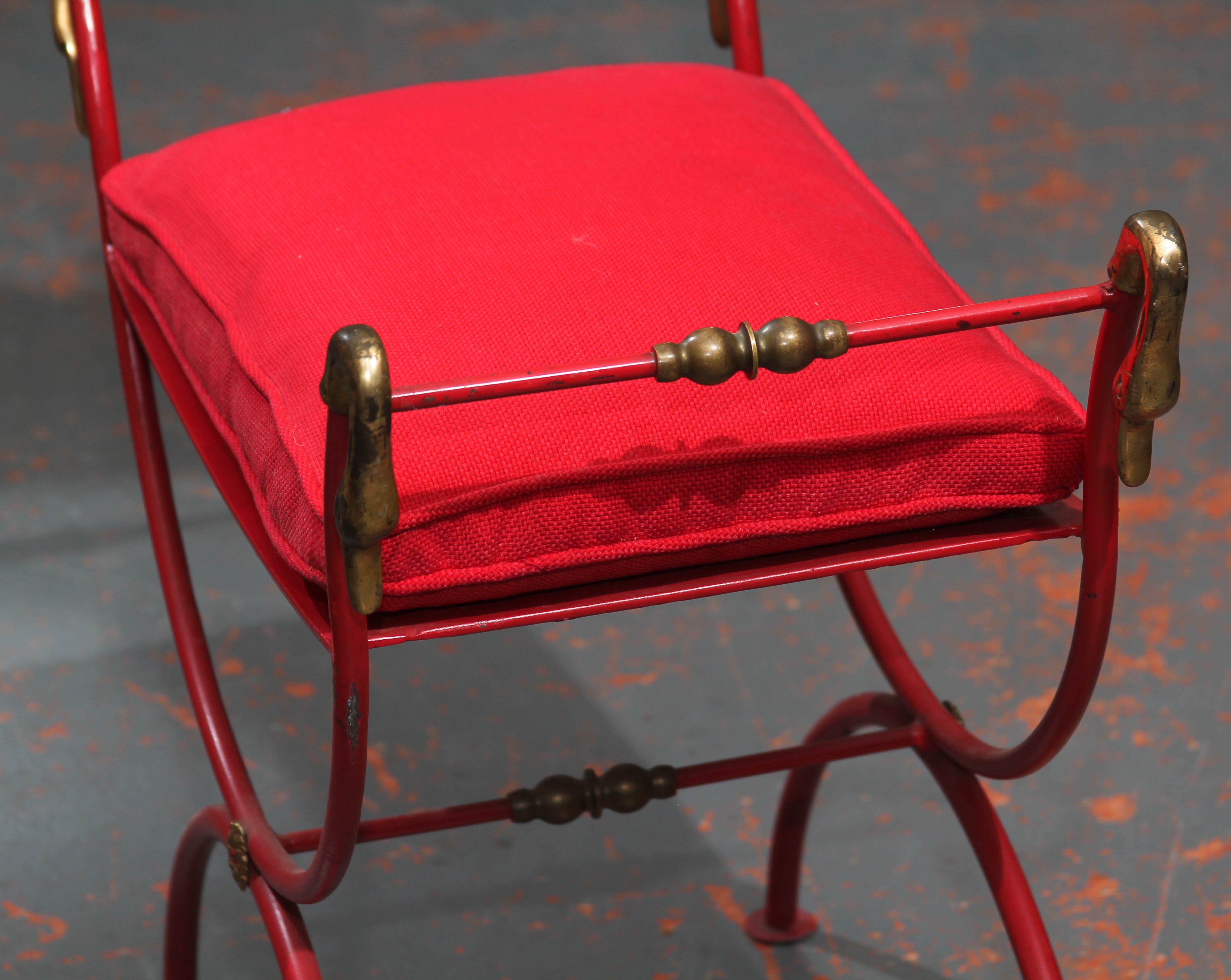 Red Italian Bench 1