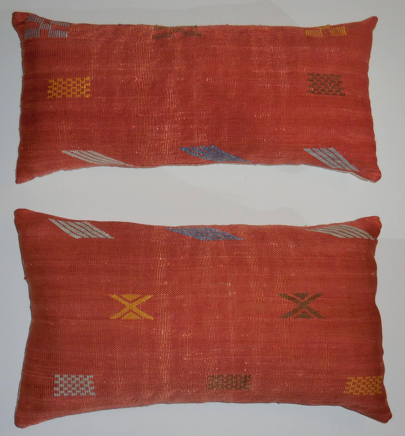 Pair of Silk Pillows at 1stdibs