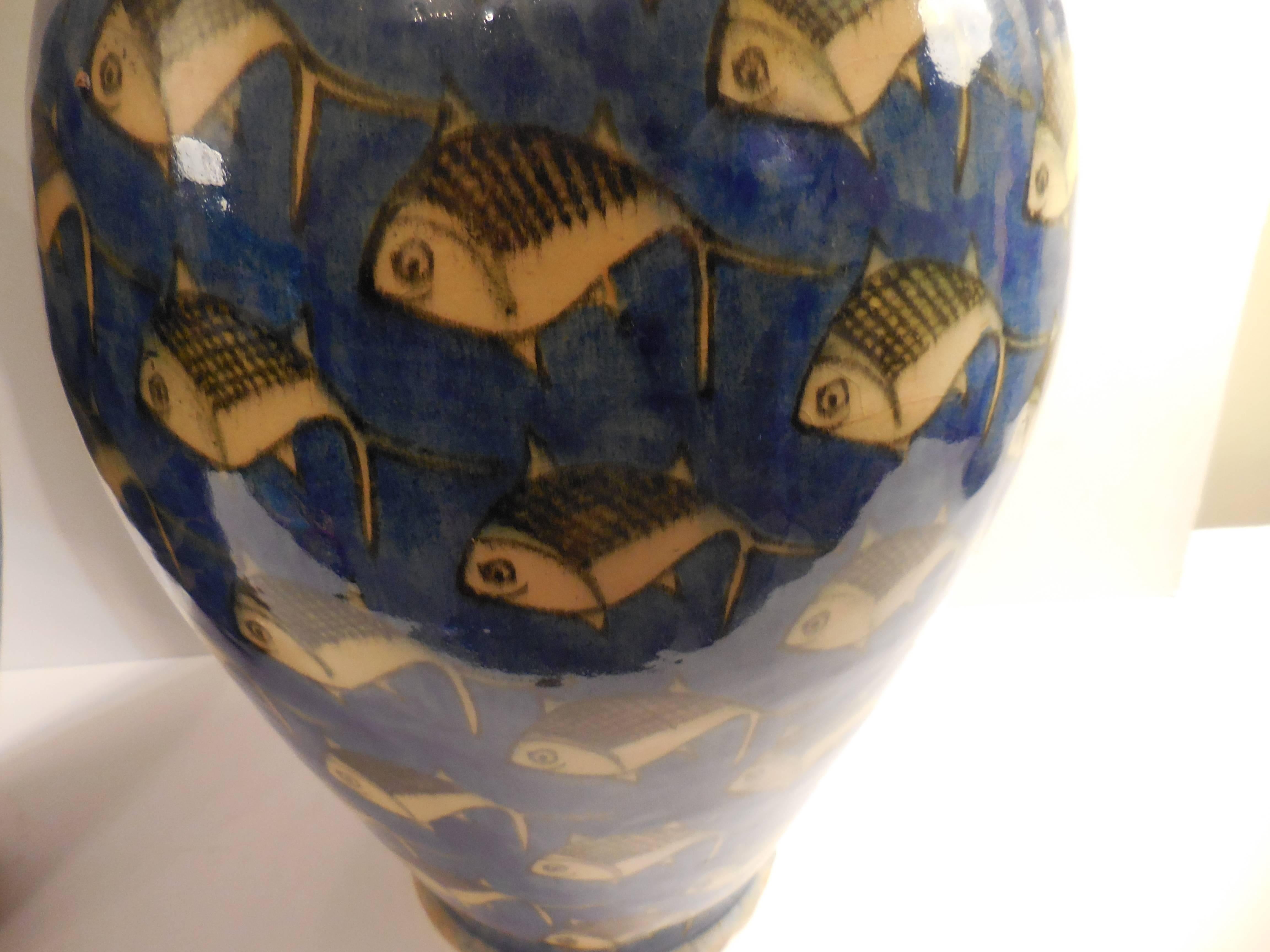 Pair of Antique Ceramic Persian Vases 2