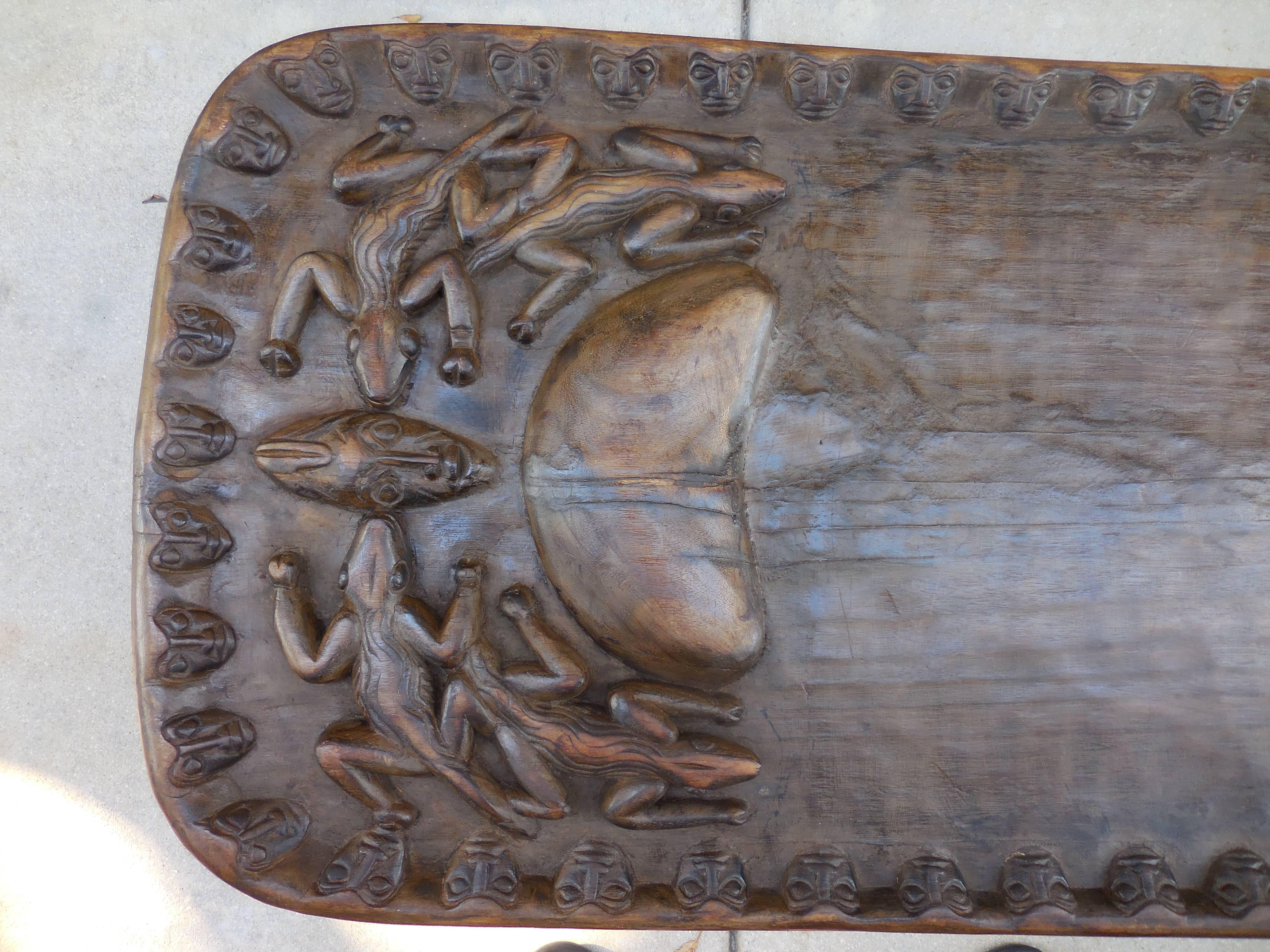 Carved African Coffee Table 4