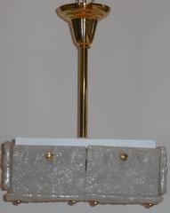 Kalamar Textured Glass Square Chandelier