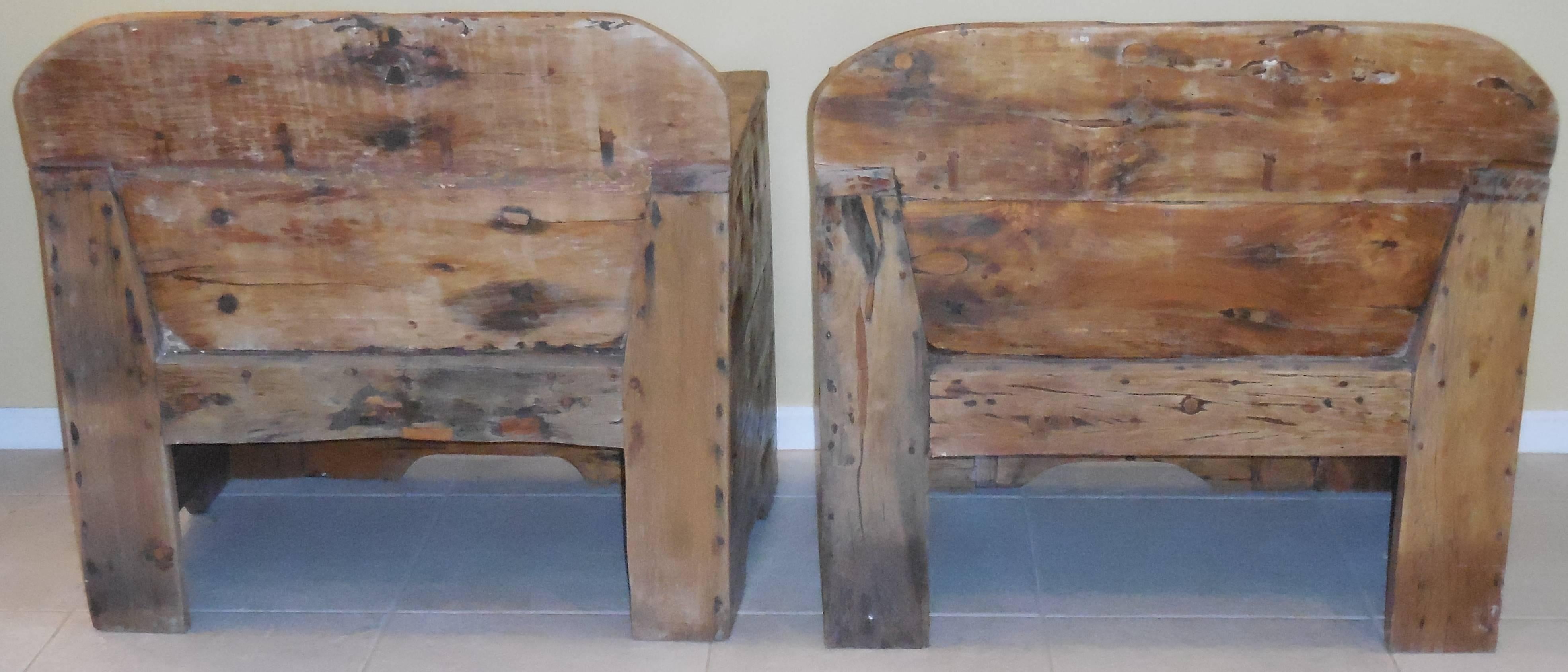 Pair of Exceptional carved Wood Armchairs In Good Condition In Delray Beach, FL