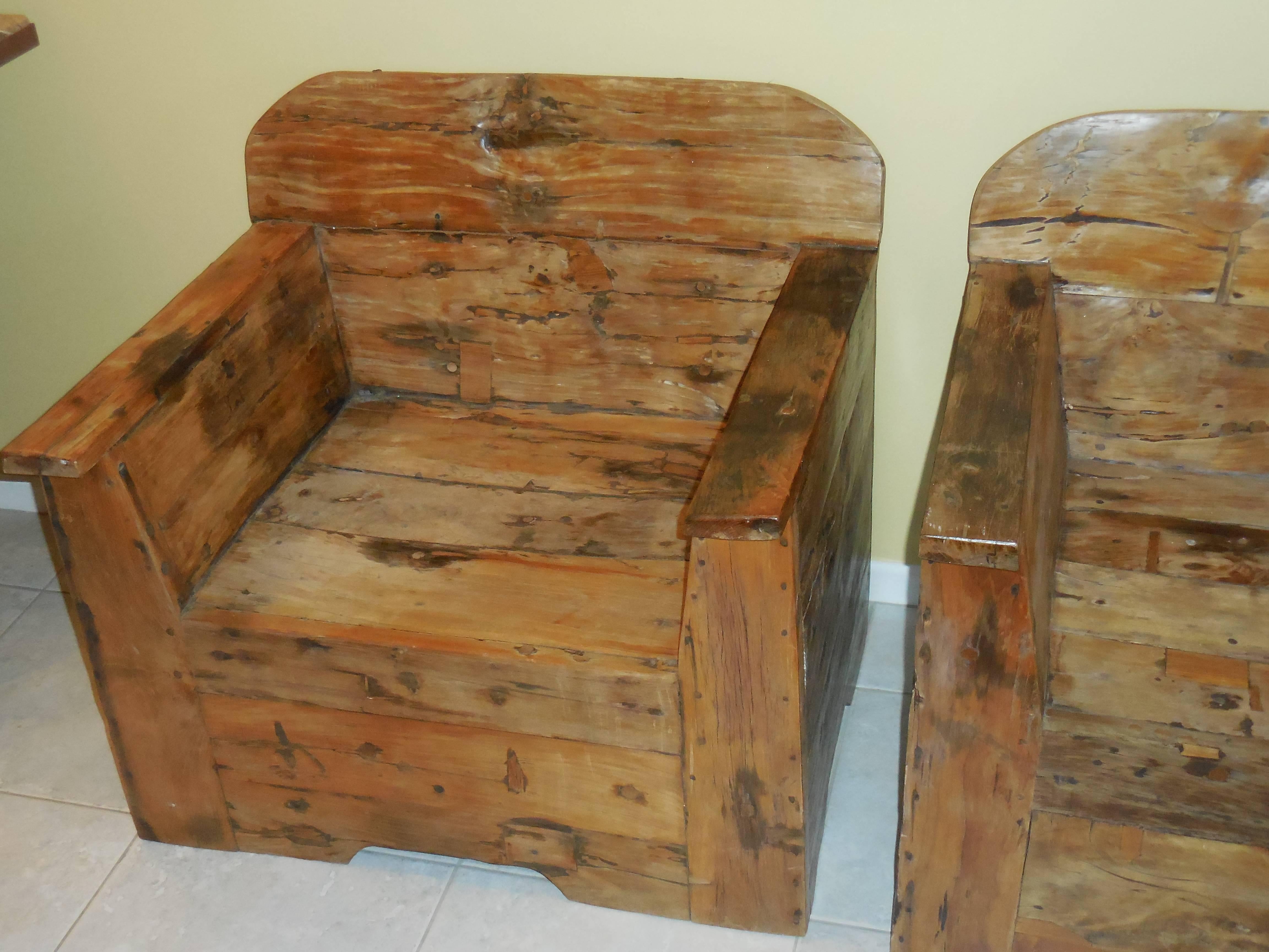 Pair of Exceptional carved Wood Armchairs 4