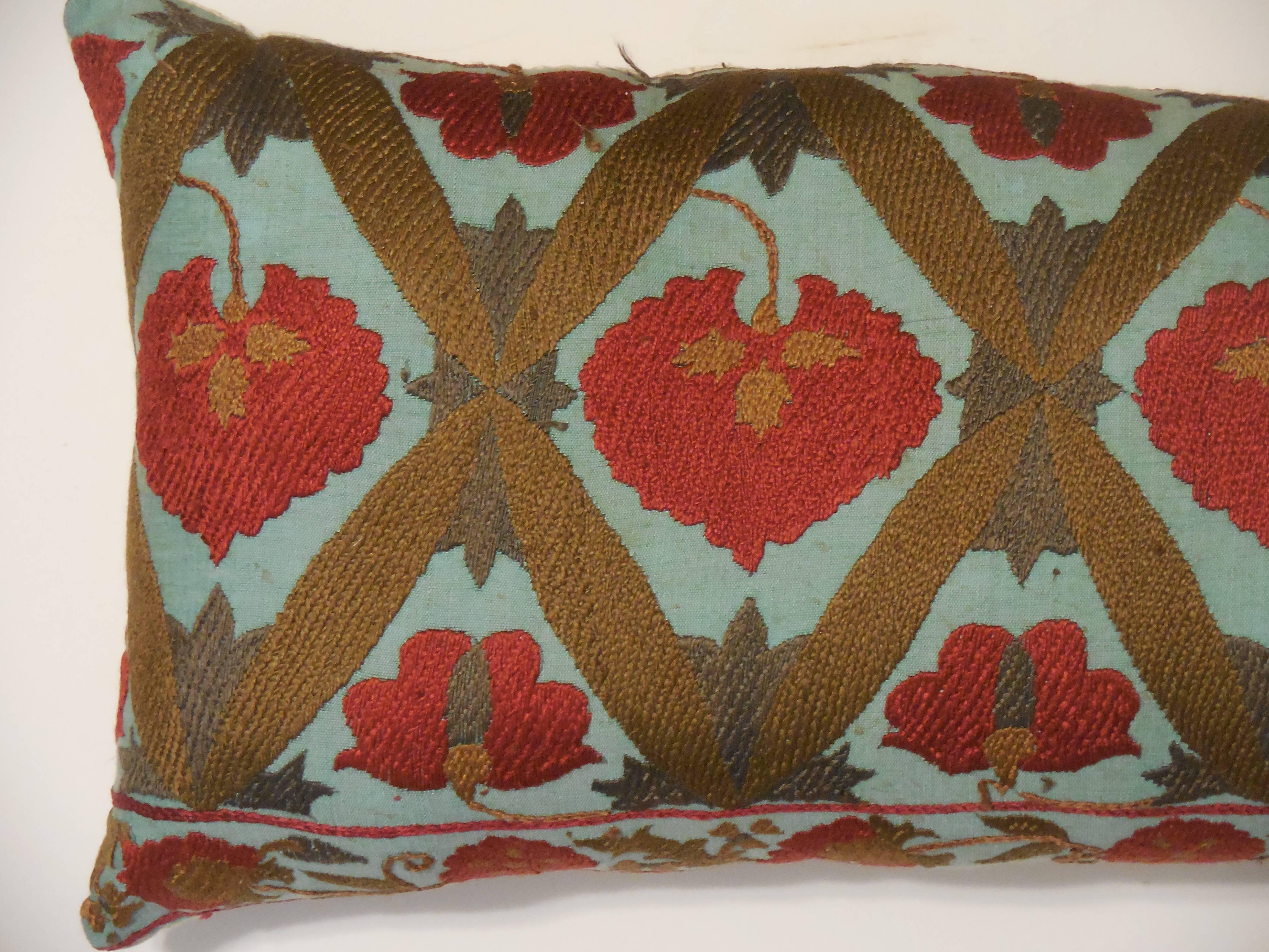 Pair of Suzani Embroidery Pillows 3