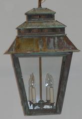 Large Architectural Pagoda Brass Lantern
