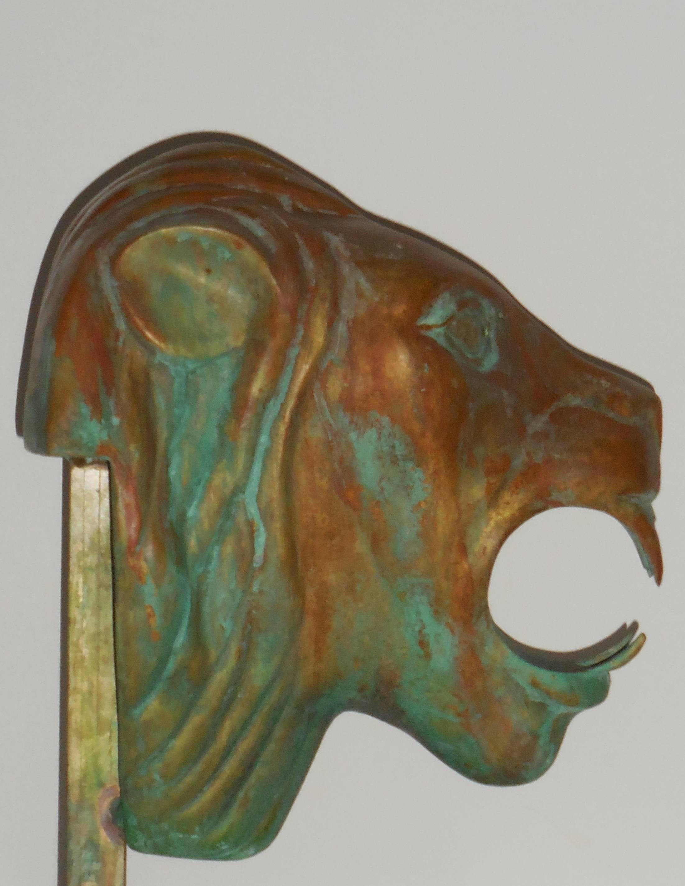 lion face statue